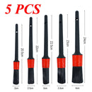 5 Pcs Kit de Pincéis Internos Detalhamento Automotivo